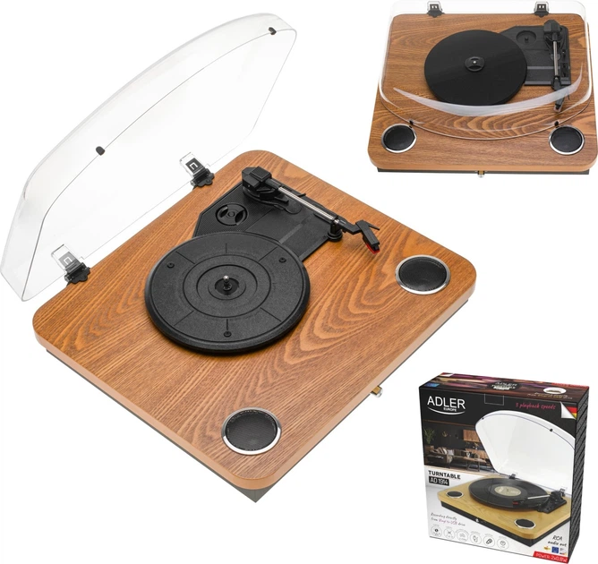 Gramofon Adler AD 1914 z USB i Bluetooth Wood (5905575907592) - obraz 9