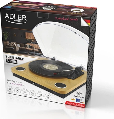Gramofon Adler AD 1914 z USB i Bluetooth Wood (5905575907592) - obraz 19