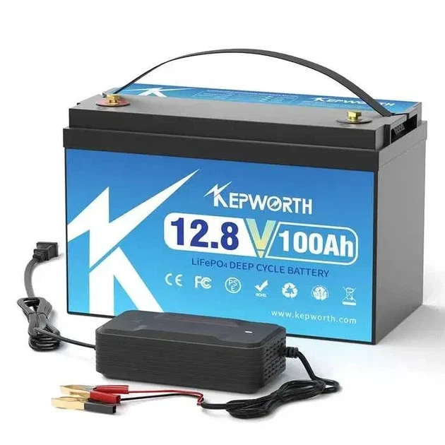 Аккумулятор Kepworth LiFePO4 12V 100Ah 1280W 332mm с зарядным устройством (литий железо фосфатный АКБ с BMS) - изображение 5