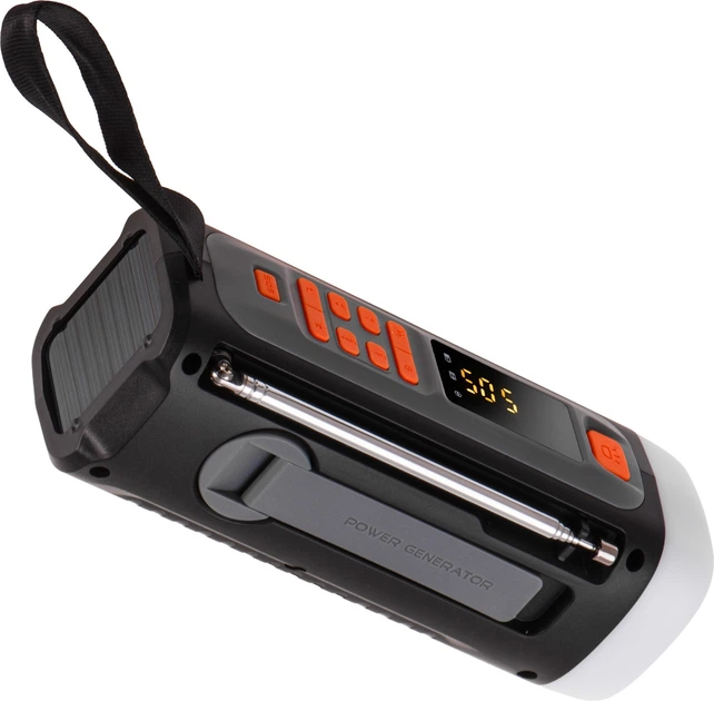 Odbiornik radiowy Adler AD 1920 z panelem słonecznym, korbką i powerbankiem (5905575910714) - obraz 7