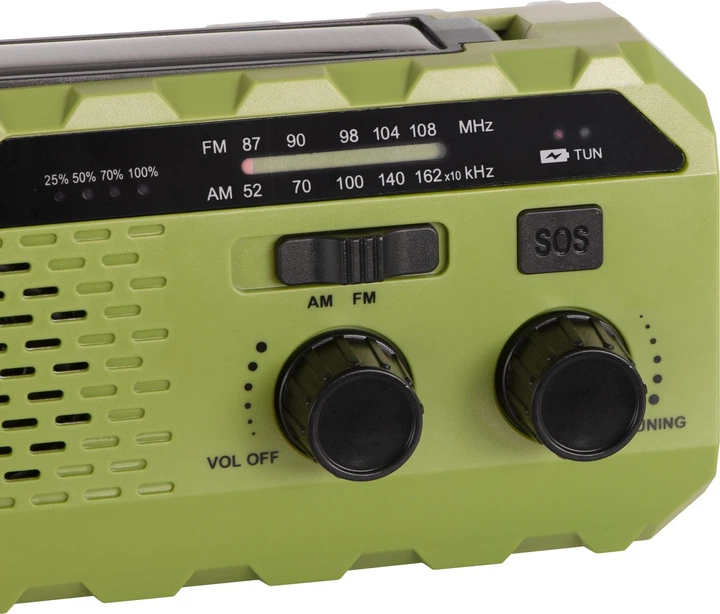 Odbiornik radiowy Adler AD 1197 solarne z korbką ręczną Green (5905575909367) - obraz 10