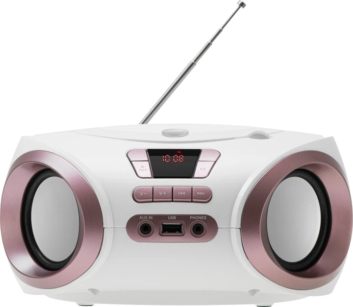 Odbiornik radiowy Adler AD 1181 FM Boombox CD-MP3 White (5905575909046) - obraz 2
