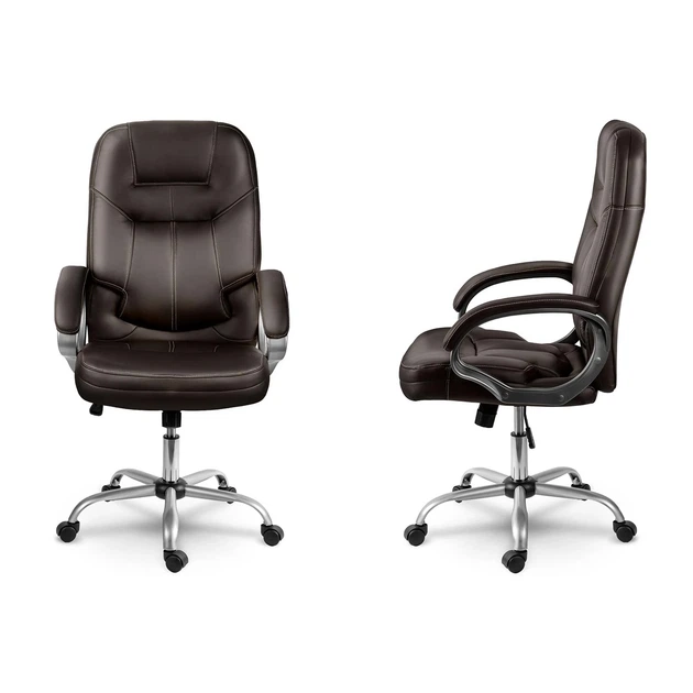 Fotel biurowy Sofotel 355-DARK-BROWN Obrotowy Ciemny brąz (5902596153717) - obraz 2