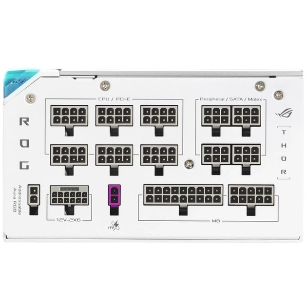 Блок питания Asus ROG Thor 1200W Platinum III White (ROG-THOR-1200P3-WHITE-GAMING) (90YE00V5-B0NA00) - изображение 5