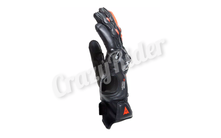 Демисезонные перчатки DAINESE CARBON 4 SHORT Leather Black Red XL - изображение 4