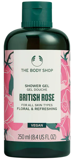 Zestaw upominkowy The Body Shop British Rose Żel pod prysznic 250 ml + Jogurt do ciała 200 ml + Krem do rąk 30 ml (5028197472719) - obraz 4