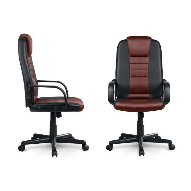 Fotel biurowy Sofotel 518B-BLACK-BROWN Czarny ‑ brązowy (5902041317350) - obraz 3