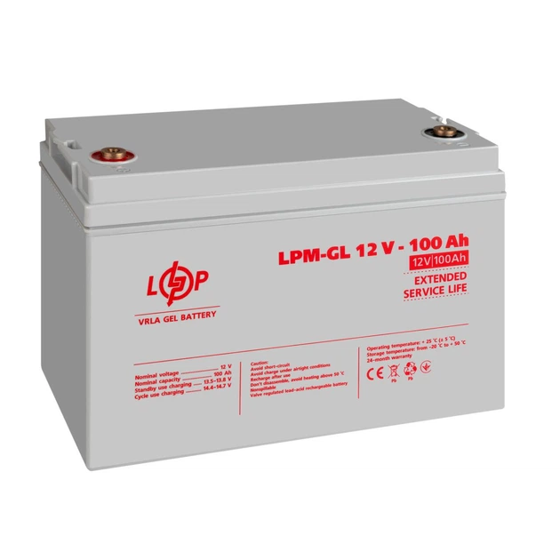 Аккумулятор гелевый LPM-GL 12V - 100 Ah - изображение 5