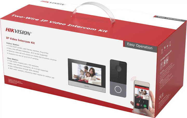 Комплект відеодомофону Hikvision DS-KIS603-P(C) - зображення 2