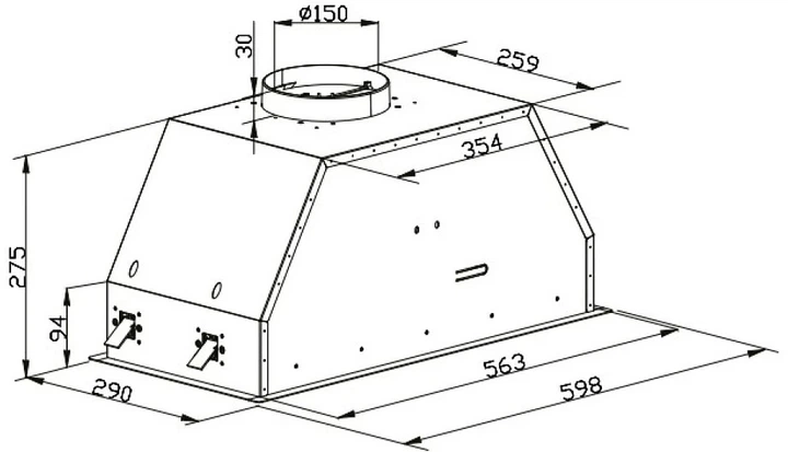 Витяжка Kernau KBH 1560 B Gesture - зображення 2