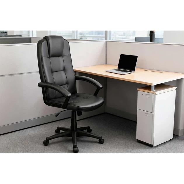 Fotel biurowy Sofotel 402C-BLACK Czarny (5903890631482) - obraz 5