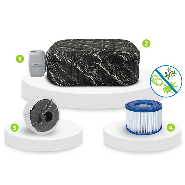 Надувний спа-басейн Bestway Lay-Z Hollywood на 6 осіб 6001F (6941607369340) - зображення 2