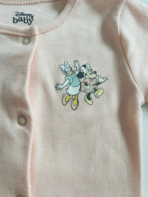 Чоловічок рожевий з Mickey Mouse Smiley Primark 56 розмір від народження - Фото 2 Чоловічок рожевий з Mickey Mouse Smiley Primark 56 розмір від народження - изображение 2