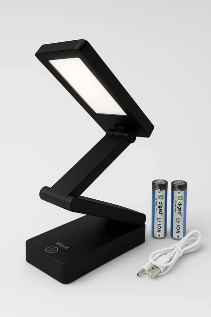 Світлодіодна настільна LED лампа Digad 1956 20x6.5 см Чорний (3014985612) - зображення 2