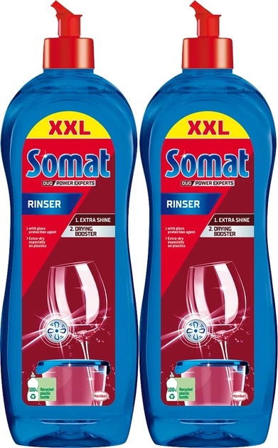 Płukanka do naczyń Somat potrójne działanie 2 x 750 ml (AGASOMZMO0002-1/2) - obraz 1
