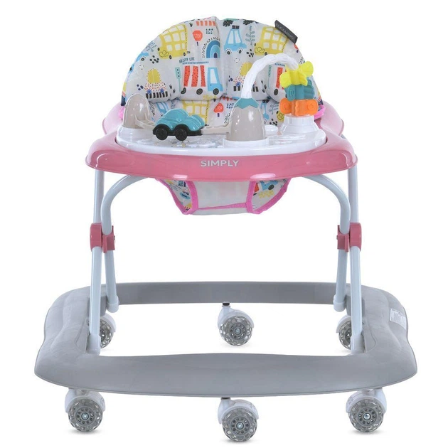 Детские ходунки EL CAMINO Ju-ME 1215 SIMPLY Pink, восемь силиконовых колес, музыкальная панель, стопор, регулировка высоты, Розовый - Фото 2 Детские ходунки EL CAMINO Ju-ME 1215 SIMPLY Pink, восемь силиконовых колес, музыкальная панель, стопор, регулировка высоты, Розовый - изображение 2