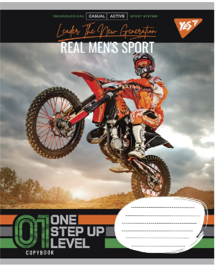 Набор тетрадей 18л. клетка YES Real sport, уп.25шт. (765832) - Фото 4 Набор тетрадей 18л. клетка YES Real sport, уп.25шт. (765832) - изображение 4
