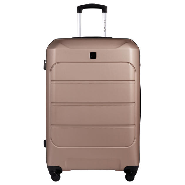 Дорожный пластиковый чемодан Wings GAN01 Gannet большой (L) на 4 колесах 75х48х29 см, 97 л, шампань - изображение 2