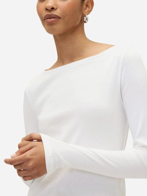 Лонгслив длинный женский GAP 611577880 XL Белый (1159855220) - изображение 4