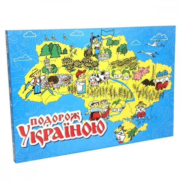 Настільна гра "Подорож Україною" 59ST - Фото 1 Настільна гра "Подорож Україною" 59ST - зображення 1