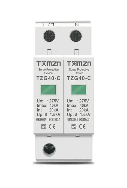 Пристрій захисту від імпульсивних перенапруг TOMZN TOV1-C ~275V - Фото 1 Пристрій захисту від імпульсивних перенапруг TOMZN TOV1-C ~275V - зображення 1