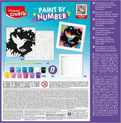 Набір для творчості Maped Creativ Леопард і пташка 907086 (3154149070862) - зображення 2