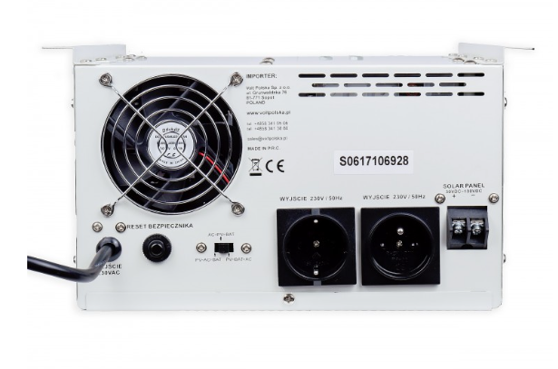 Солнечный инвертор Volt Polska SINUS PRO 2500 S 24/230V 1800/2500W + 40A MPPT 100V (3SPS250024) - изображение 3