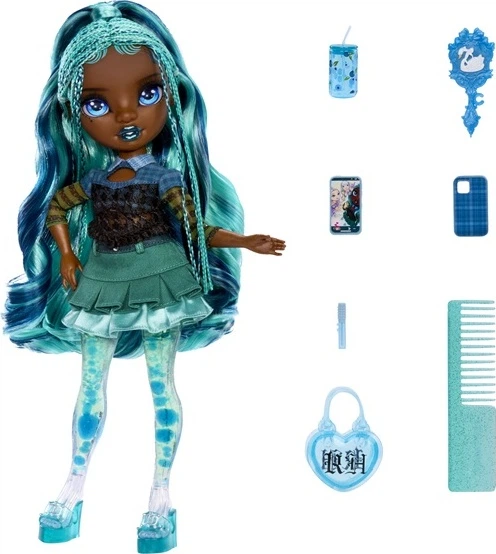 Lalka MGA Rainbow High Sparkle and Shine turkusowa Misty 28 cm 42924 (035051429241) - obraz 3