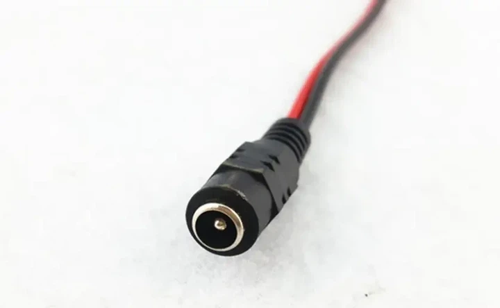 Шнур живлення із гніздом 5,5/2,1 mm 28 см - зображення 3