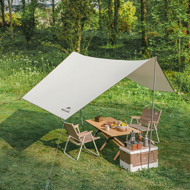 Палатка трехместная автоматическая с тентом Naturehike Ango Picnic CNK2450WS021, коричневая - Фото 6 Палатка трехместная автоматическая с тентом Naturehike Ango Picnic CNK2450WS021, коричневая - изображение 6
