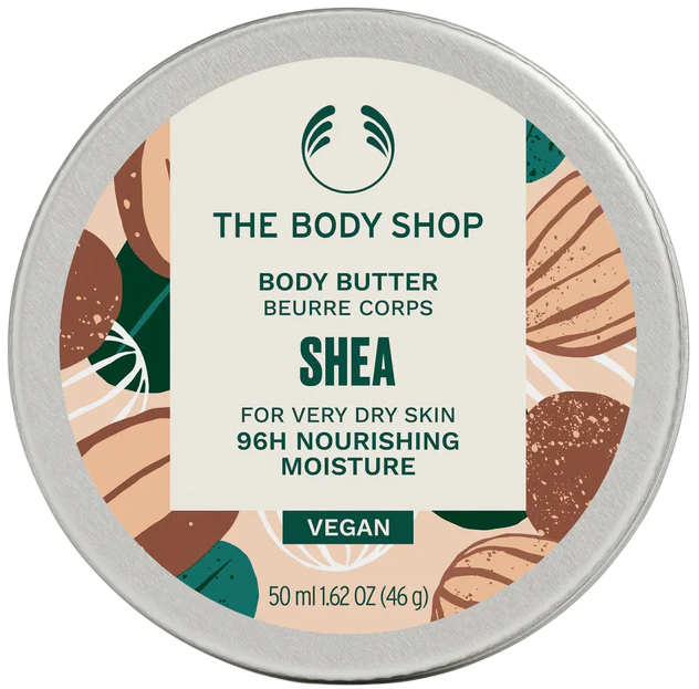 Подарунковий набір The Body Shop Shea Крем для душу 60 мл + Олія для тіла 50 мл + Бальзам для рук 30 мл + Косметичка (5028197472641) - зображення 4