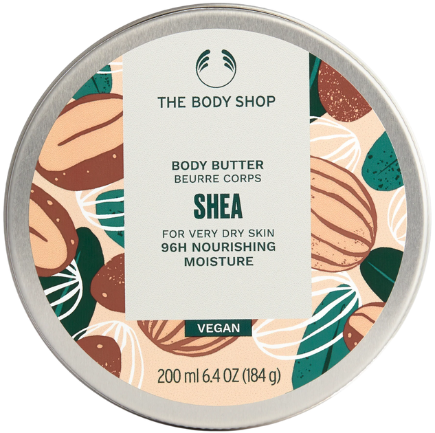 Zestaw upominkowy The Body Shop Shea Krem pod prysznic 250 ml + Olejek do ciała 200 ml + Balsam do ust 10 ml + Balsam do rąk 30 ml (5028197472740) - obraz 3