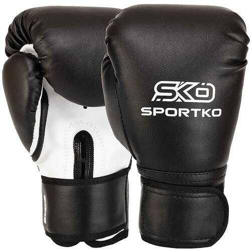 Перчатки боксерские на липучке искусственная кожа SPORTKO Черный 12oz - Фото 1 Перчатки боксерские на липучке искусственная кожа SPORTKO Черный 12oz - изображение 1