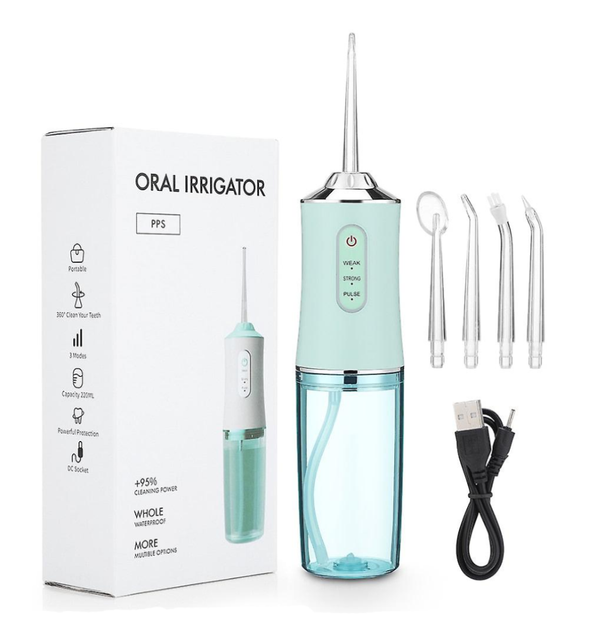 Набор для ухода за полостью рта 2 в 1 — ирригатор и ультразвуковой скалер Teeth Cleaner HY-46 - изображение 2