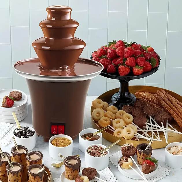 Шоколадный мини-фонтан Chocolate Magic для фондю 22 см - изображение 5