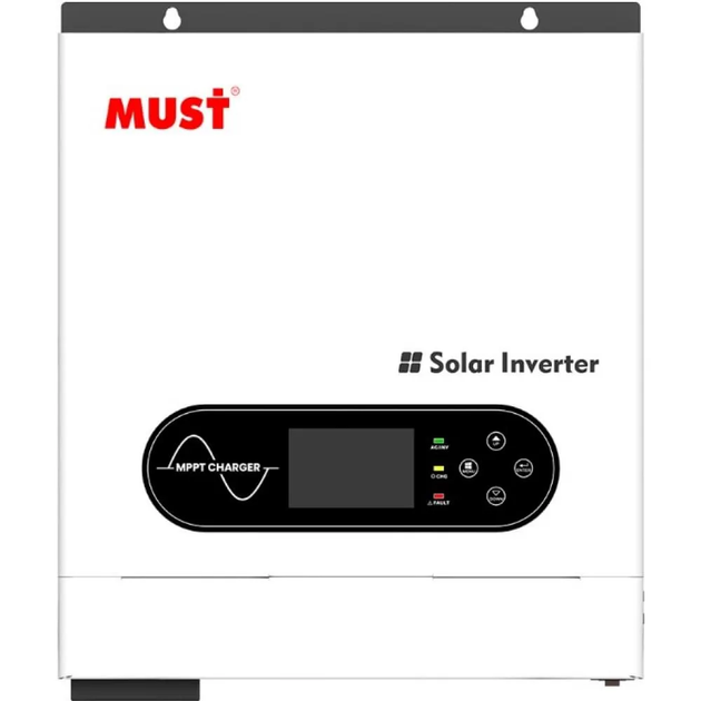 Гибридный инвертор MUST PV18-4024ECO, 4000 Вт, 24 В, MPPT 100 А, чистая синусоида, пассивное охлаждение - Фото 2 Гибридный инвертор MUST PV18-4024ECO, 4000 Вт, 24 В, MPPT 100 А, чистая синусоида, пассивное охлаждение - изображение 2