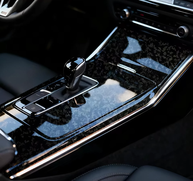 Виниловая пленка TPF Ghost Carbon для авто и мото ширина 40 см длина 150 см Black - изображение 5
