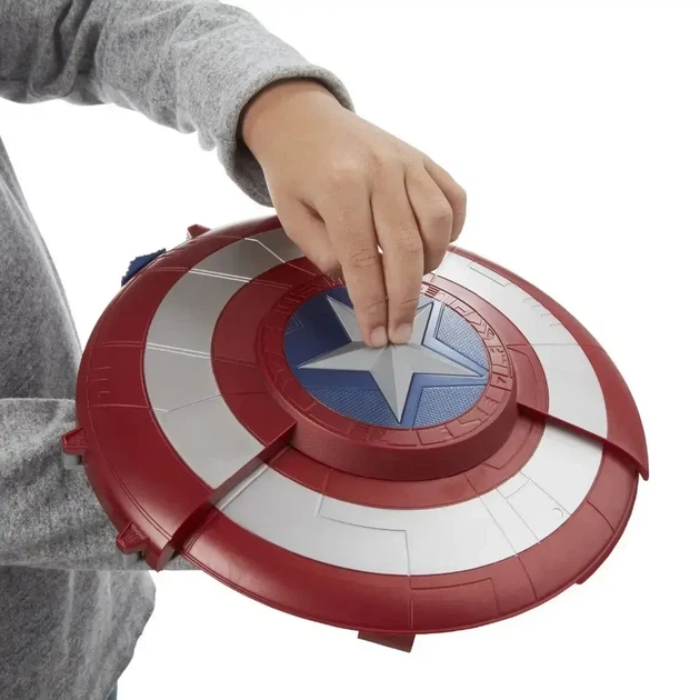 Игровой набор «Щит Капитана Америки» — щит-бластер, щит-трансформер Marvel (арт. 34-5) - Фото 8 Игровой набор «Щит Капитана Америки» — щит-бластер, щит-трансформер Marvel (арт. 34-5) - изображение 8
