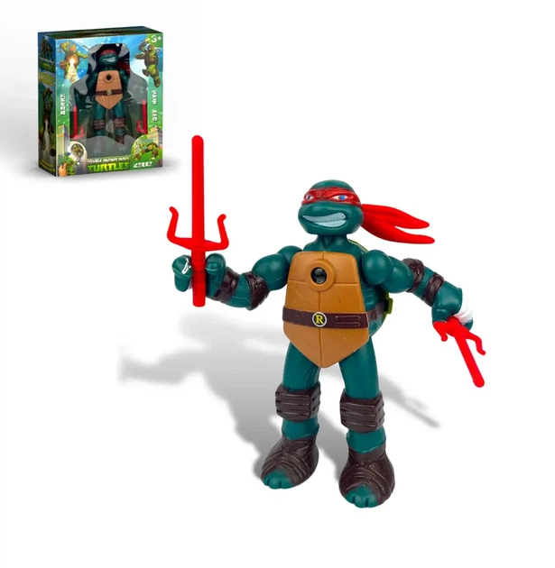 Фігурка Черепашки Ніндзя Рафаель 15 см з проектором TMNT (арт. 0-810B-2) - Фото 2 Фігурка Черепашки Ніндзя Рафаель 15 см з проектором TMNT (арт. 0-810B-2) - зображення 2