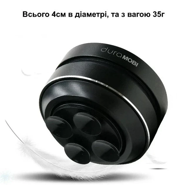 Портативная виброколонка Dura Mobi Humbird Black - беспроводная Bluetooth-колонка с присоской, водостойкий корпус, мощный звук - изображение 3