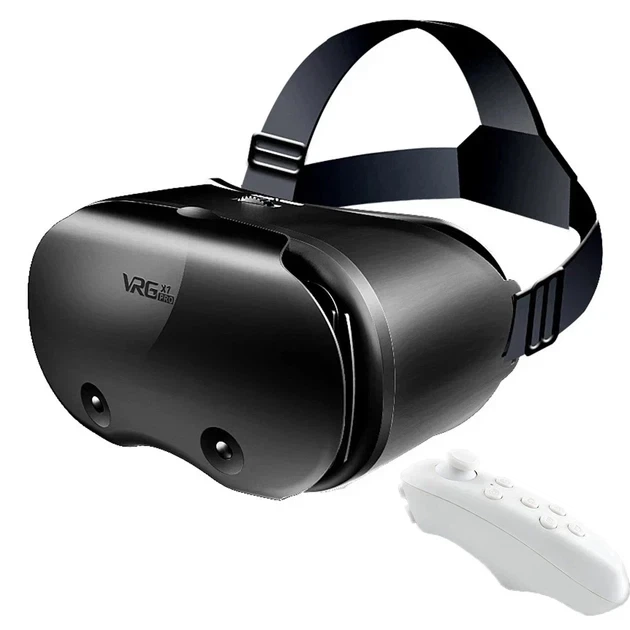 VR-шлем Park VRG Pro X7 с Bluetooth-пультом — виртуальная реальность для смартфонов 5-7 дюймов, 3D-очки для VR-игр и 360° - изображение 2