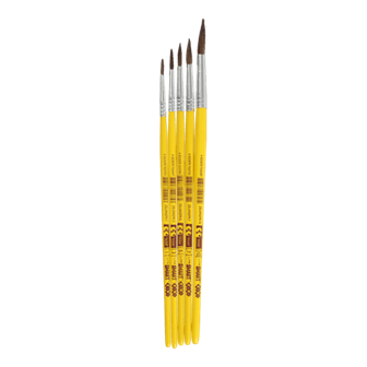 Пензлики у наборі 5шт. ZiBi 6963PR-5 поні (кр. № 1, 3, 5, 7, 10) (50) /ZB.6963PR-5/ - изображение 2