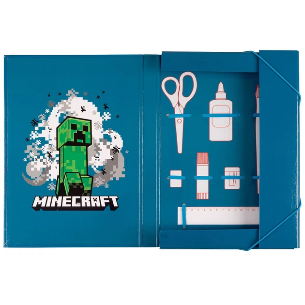 Папка для ручної праці А4 YES 500235 Minecraft, ламінований картон на гумках /500235/ - Фото 2 Папка для ручної праці А4 YES 500235 Minecraft, ламінований картон на гумках /500235/ - изображение 2