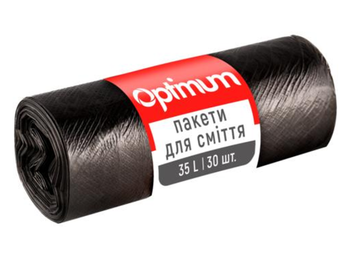 Пакеті д/мусор 35л/ 30шт/45х54см HD PROService Optimum (70) /18117800/ - Фото 1 Пакеті д/мусор 35л/ 30шт/45х54см HD PROService Optimum (70) /18117800/ - зображення 1