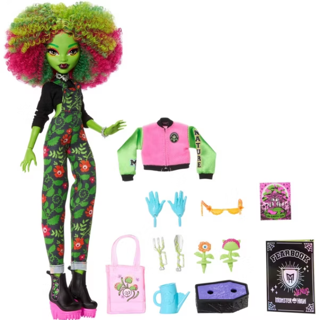 Лялька Монстер Хай Венера МакФлайтрап з Аксесуарами Monster High Venus McFlytraps Mattel JDR59 - Фото 8 Лялька Монстер Хай Венера МакФлайтрап з Аксесуарами Monster High Venus McFlytraps Mattel JDR59 - зображення 8
