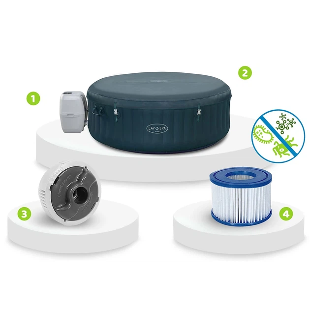 Надувний спа-басейн Bestway Lay-Z Miami на 6 осіб 6001D (6941607369180) - зображення 2
