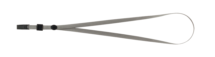 Шнурок для бейджу BUROMAX 5426-09 з кліпом, сірий (50) /BM.5426-09/ - Фото 1 Шнурок для бейджу BUROMAX 5426-09 з кліпом, сірий (50) /BM.5426-09/ - зображення 1