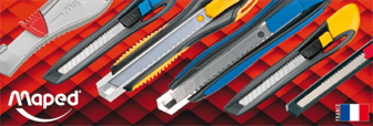Ніж канцелярський 9мм MAPED ULTIMATE MP086410, пласт.корпус, мех.фіксатор /MP.086410/ - зображення 7