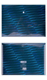 Папка на кнопці А4 BUROMAX 3955-02 FLASH синя (12) /BM.3955-02/ - изображение 3