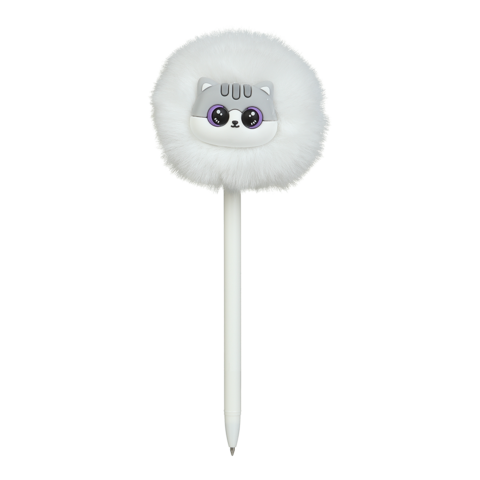 Ручка кулькова ZiBi KIDS Line 2021 FLUFFY BIG CAT 0,7 мм синя (16) /ZB.2021/ - зображення 3